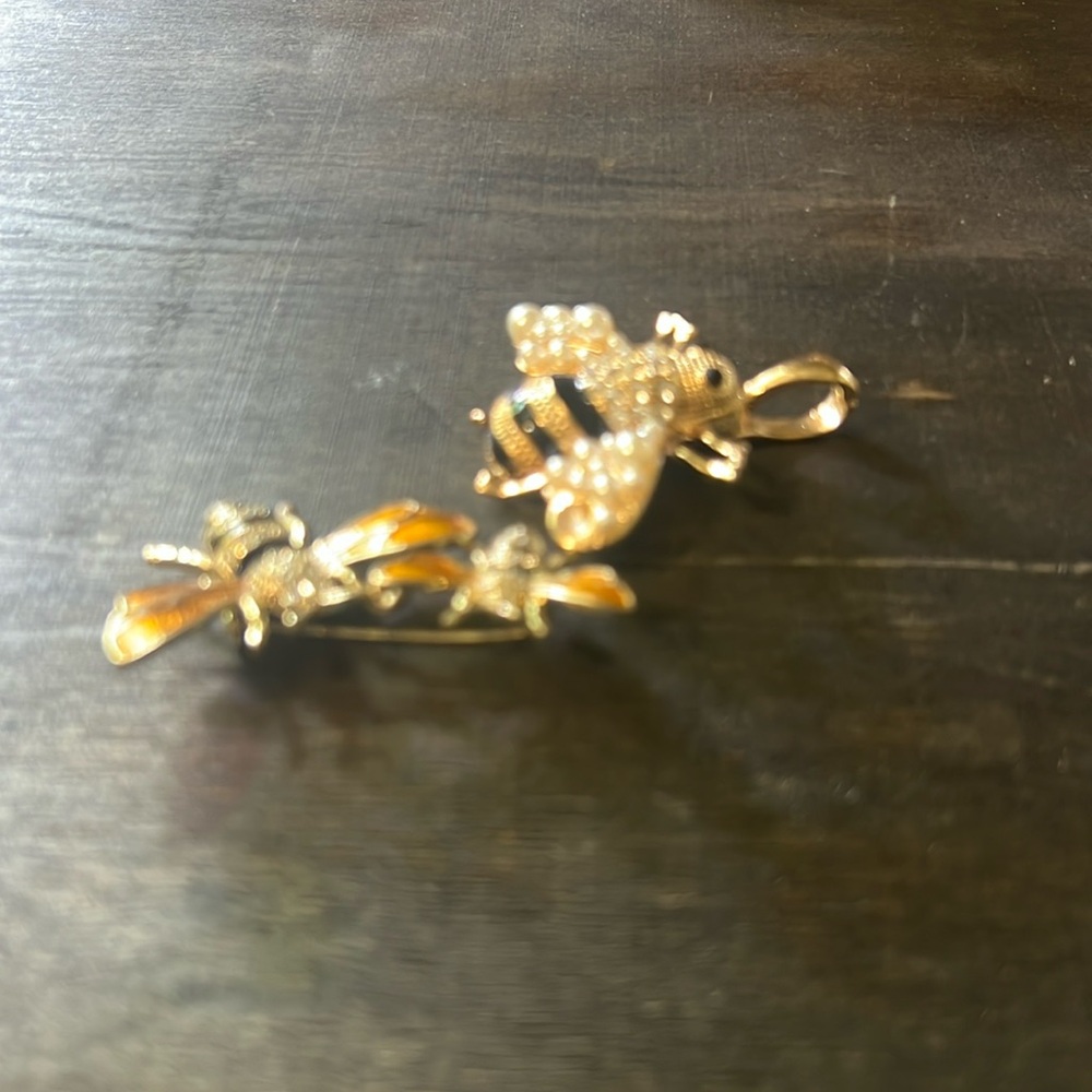 Napier honey bee brooch and a bee charm for a necklace